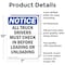 Signmission All Truck Drivers Must Check In OSHA Notice Sign, Aluminum, 7in W x 10in L, 2PK OS-2PACK-NS-A-710-V-15226 - alternate 5